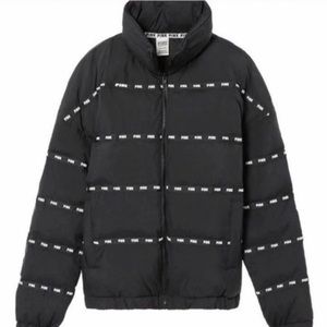 New VS PINK Logo Puff Coat
